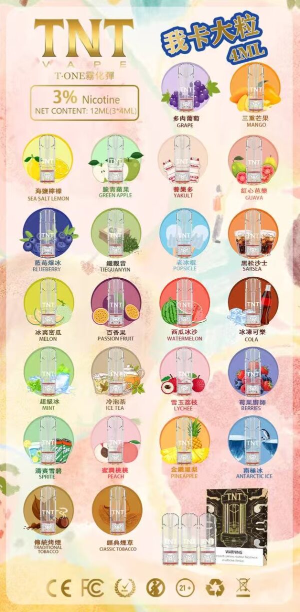 TNT 煙彈 一代通用/ 一顆4ml 超大容量