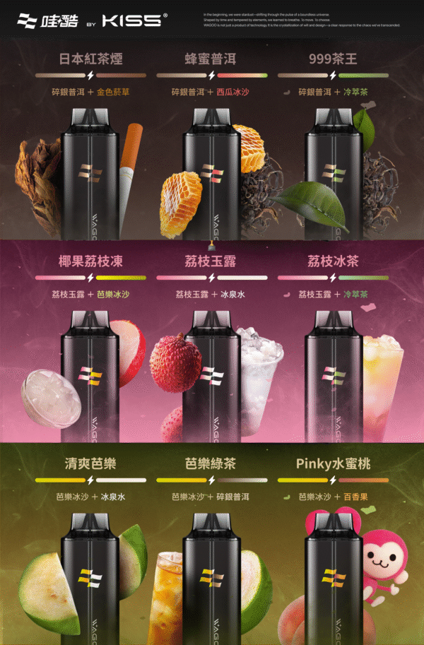 新品上市【WAGOO❣️哇酷拋棄式6500口❣️】by KIS5 的高端品牌 滿10送1